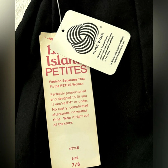 NWT Block Island Petites 7/8 Black 100% pure wool lined pencil skirt - Picture 9 of 12